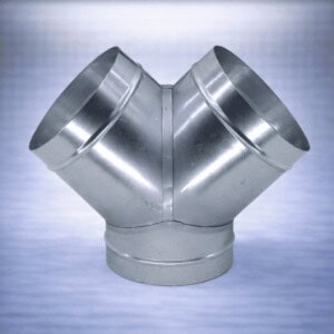 Verbindingselement in een Y-vorm, gemaakt van hoogwaardig verzinkt staal. Dit product is ontworpen voor ventilatie- en luchtcirculatie-toepassingen. De lichte, zilverkleurige afwerking biedt weerstand tegen corrosie. Met een standaard maatvoering voor eenvoudige installatie en veelzijdigheid in gebruik, geschikt voor zowel residentiële als commerciële projecten. Dit item ondersteunt efficiënte luchtverdeling en draagt bij aan een verbeterde energieprestaties.