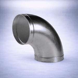 Knikpijp van roestvrij staal, geschikt voor ventilatiesystemen. De pijp heeft een gladde afwerking en een diameter die in verschillende installatiebehoeften past. Het materiaal is duurzaam en bestand tegen corrosie, wat bijdraagt aan een lange levensduur. Ideaal voor gebruik in zowel residentiële als commerciële toepassingen. De kromming zorgt voor een efficiënte luchtstroom, terwijl het ontwerp eenvoudig te monteren is.